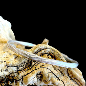 Wood impression bangle