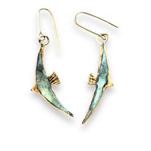 Copper sea birds (patina)
