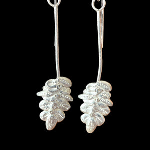 Lavender bud earrings